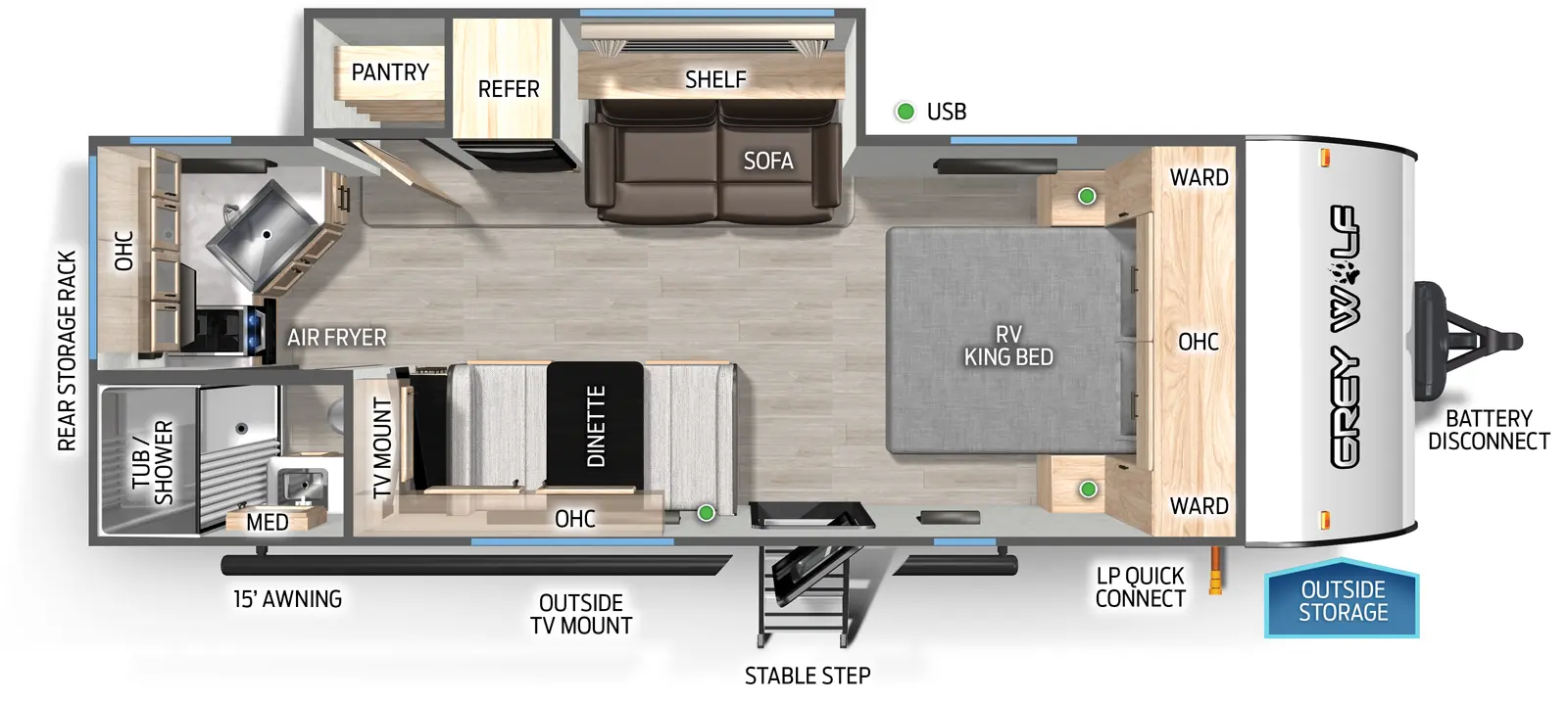 Cherokee Black Label 22CEBL Floorplan